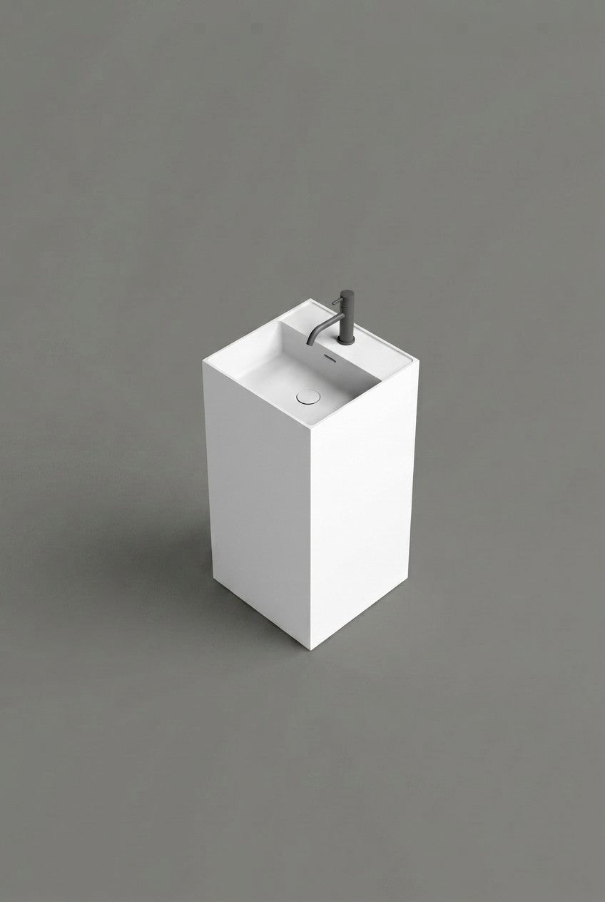 Szabadonálló mosdó, belső és külső színezéssel - GLV-SQ1-C01