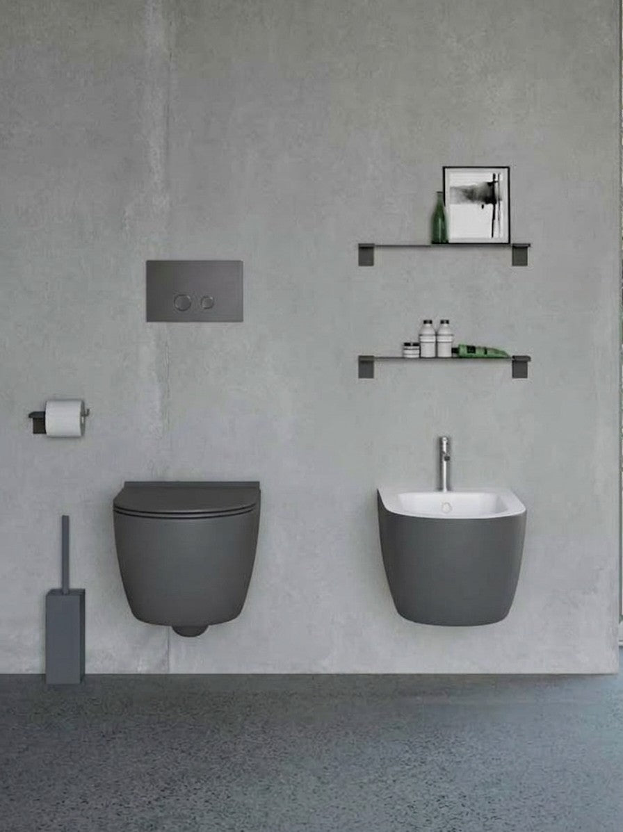 Geelli fali wc - árnyékszürke – olasz design szaniterek
