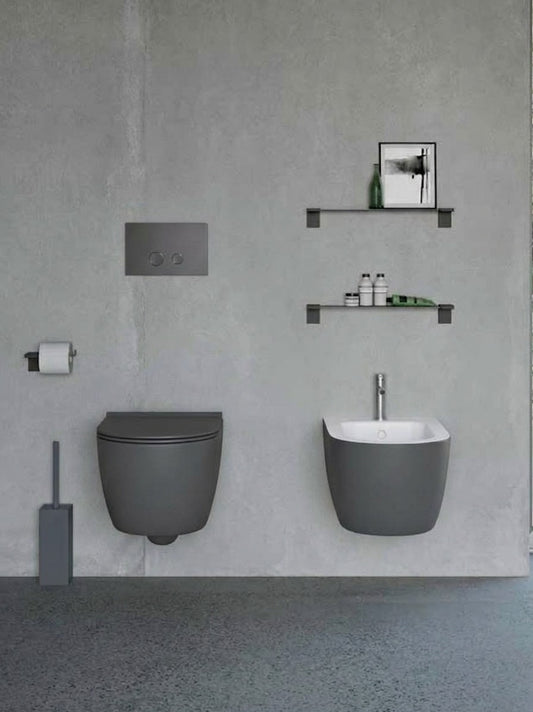 Geelli fali wc - árnyékszürke – olasz design szaniterek
