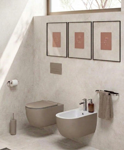 Geelli fali bidé - homok – olasz design szaniterek