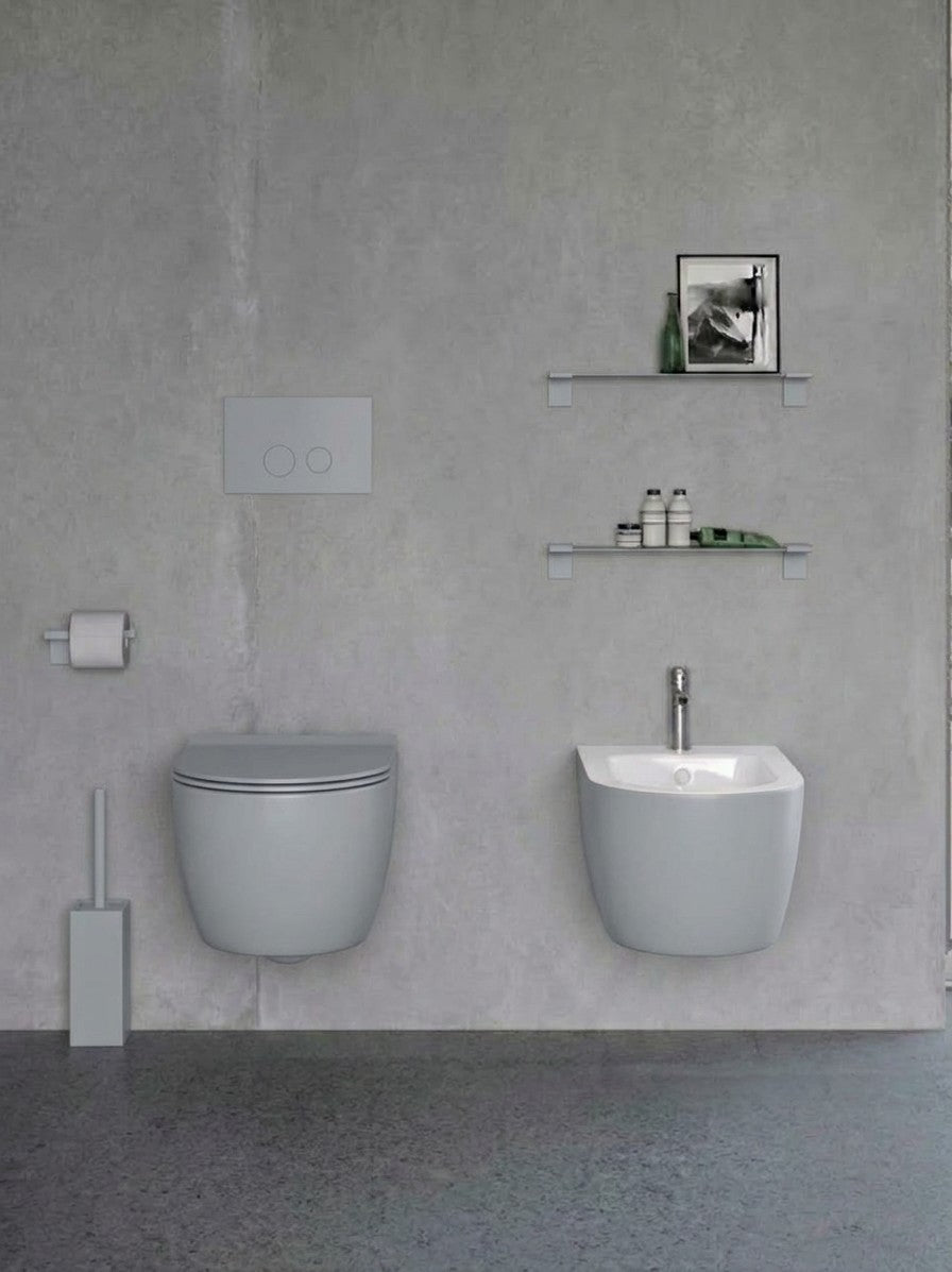 Geelli fali wc - fényszürke – olasz design szaniterek